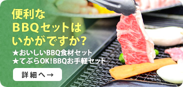 便利なＢＢＱセットはいかがですか？ ★おいしいBBQ食材セット ★てぶらOK!BBQお手軽セット 詳細へ→