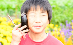 （5）野菜収穫体験　写真